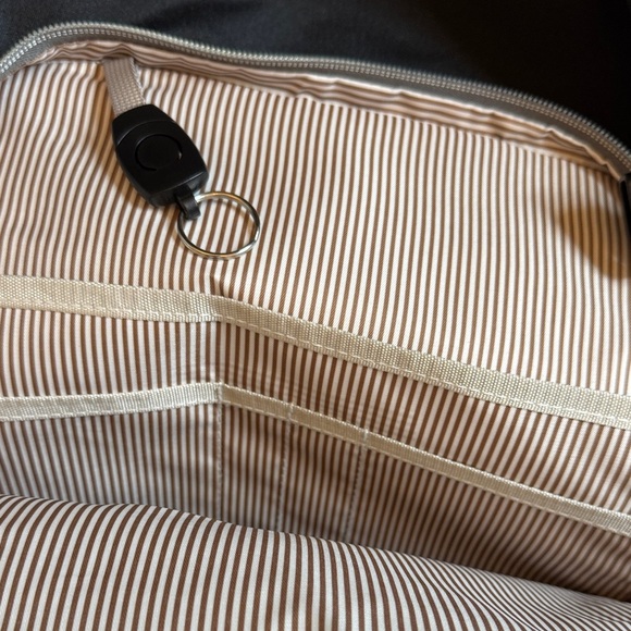 Women's Black Travel 4 Piece Backpack Set with Gold Accents - Picture 10 of 16